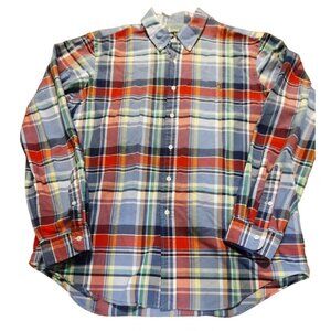 Ralph Lauren‎ Men's XL Plaid Long Sleeve Button-Up Shirt Multi Color Polo Logo